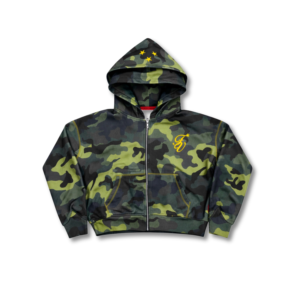 Green Verdant Zip Up